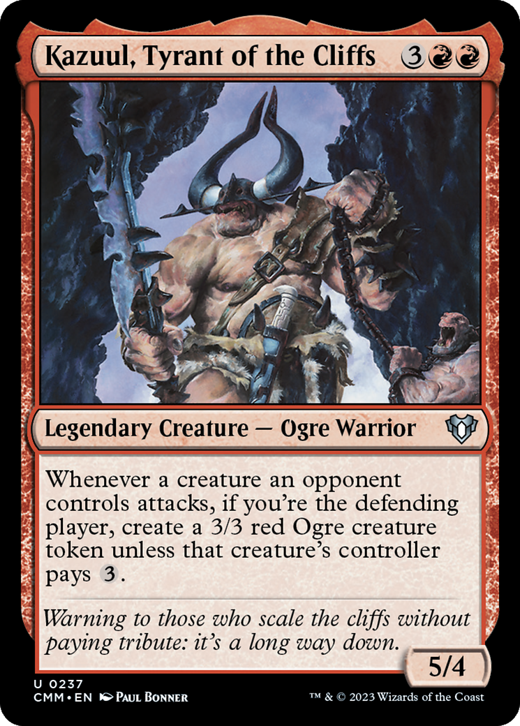 Kazuul, Tyrant of the Cliffs [Commander Masters] | Card Citadel