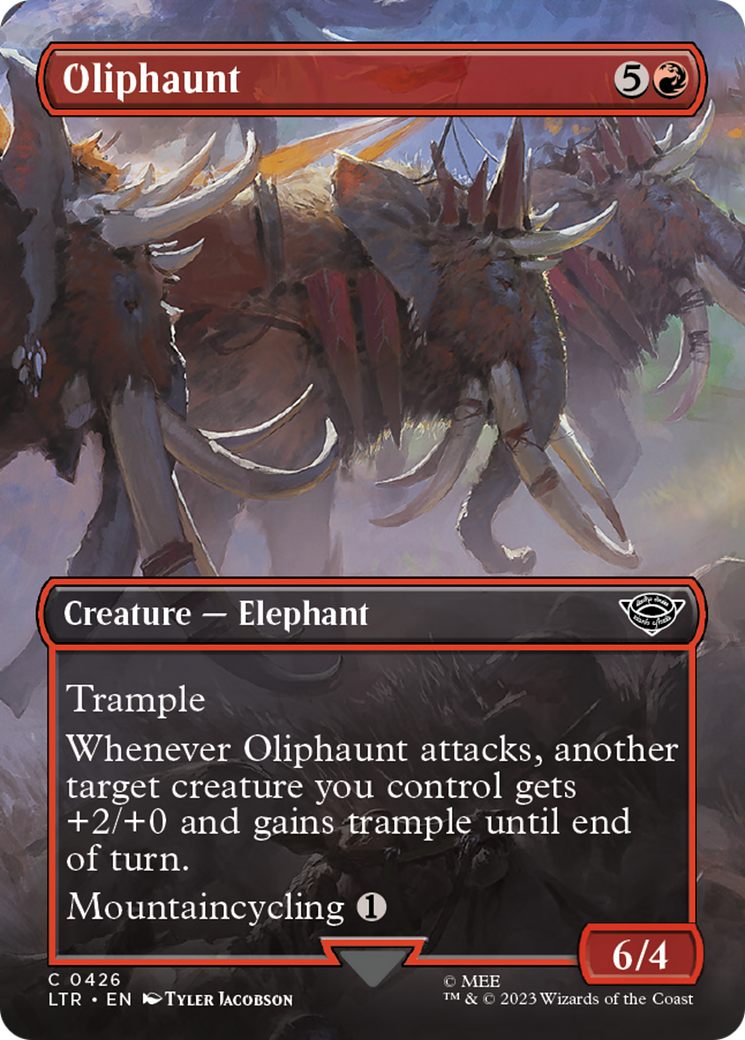 Oliphaunt (Borderless Alternate Art) [The Lord of the Rings: Tales of Middle-Earth] | Card Citadel