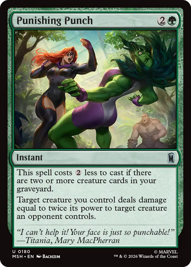 Punishing Punch [Marvel Super Heroes] | Card Citadel