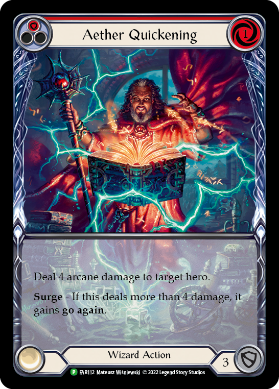 Aether Quickening (Red) [FAB112] (Promo)  Rainbow Foil | Card Citadel