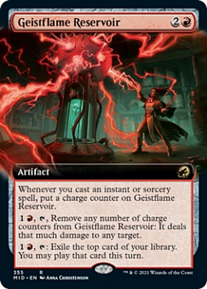 Geistflame Reservoir (Extended Art) [Innistrad: Midnight Hunt] | Card Citadel