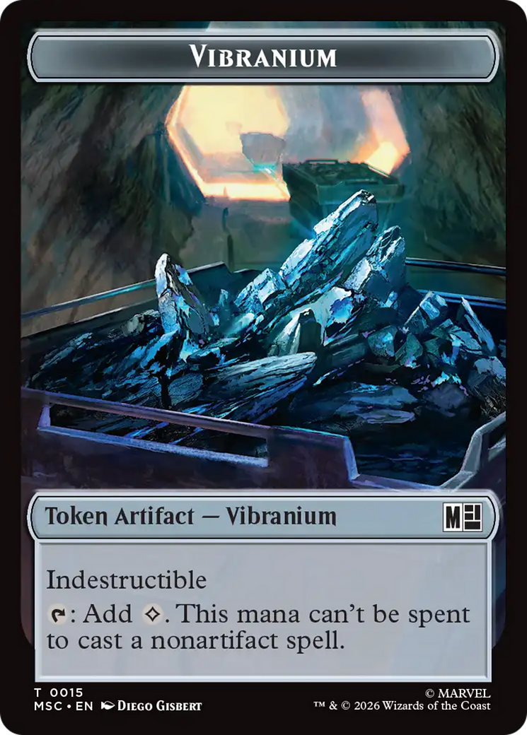 The Monarch (016) // Vibranium (015) Double-Sided Token [Marvel Super Heroes Commander Tokens] | Card Citadel