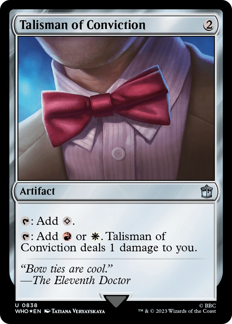 Talisman of Conviction (Surge Foil) [Doctor Who] | Card Citadel