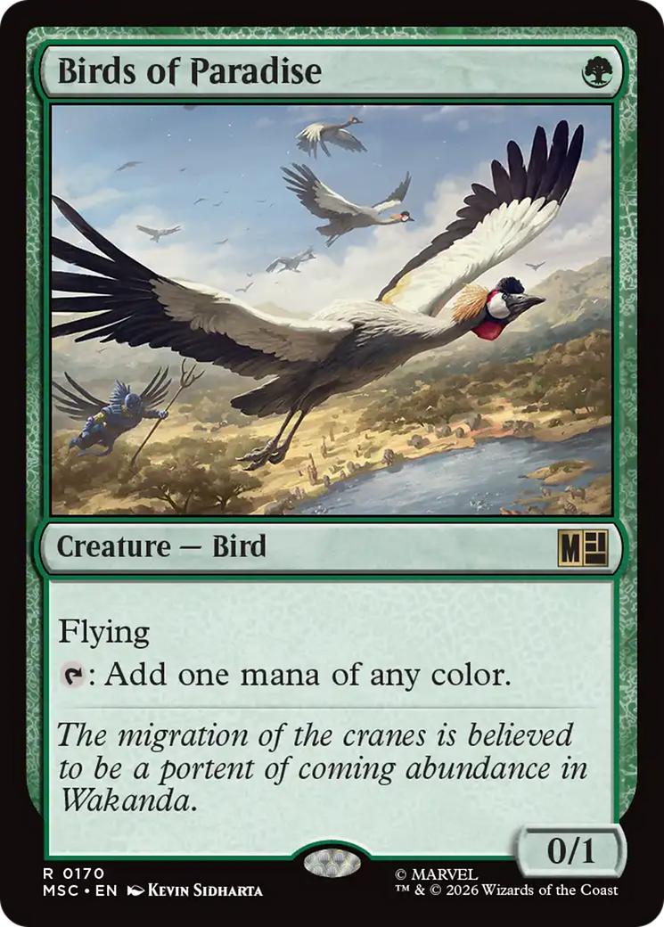 Birds of Paradise (Surge Foil) [Marvel Super Heroes Commander] | Card Citadel