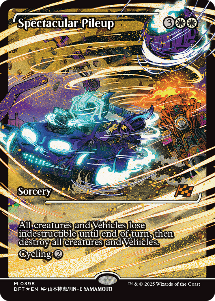 Spectacular Pileup (Showcase) [Aetherdrift] | Card Citadel