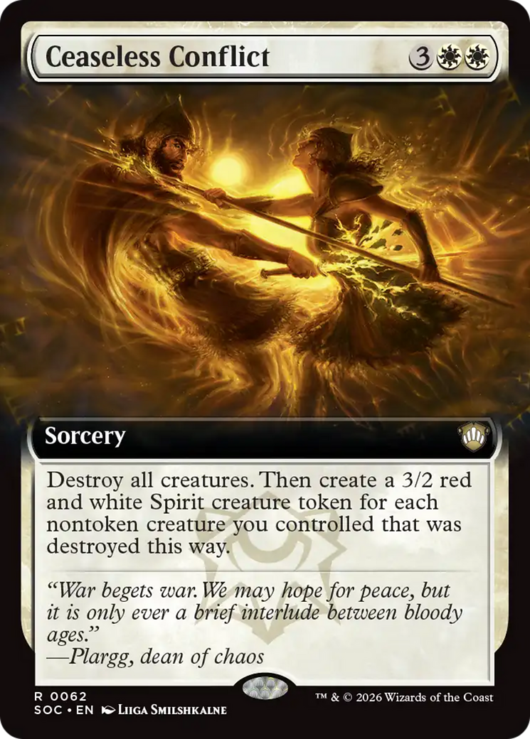 Ceaseless Conflict (Extended Art) [Secrets of Strixhaven Commander] | Card Citadel