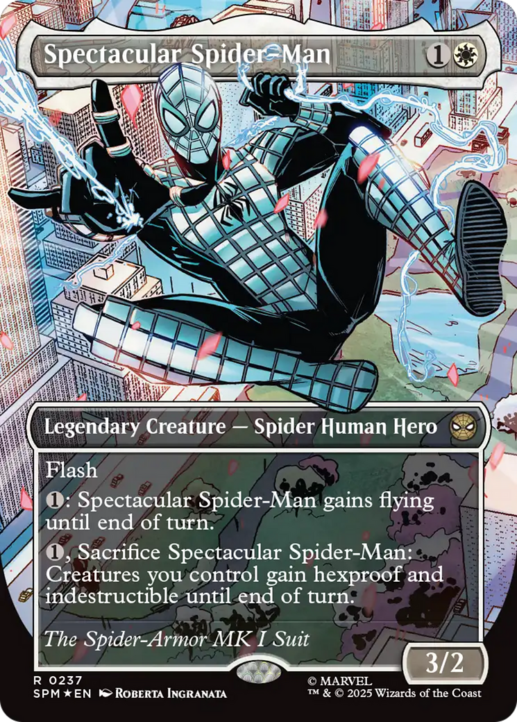 Spectacular Spider-Man (0237) (Borderless) (Textured Foil) [Marvel's Spider-Man] | Card Citadel