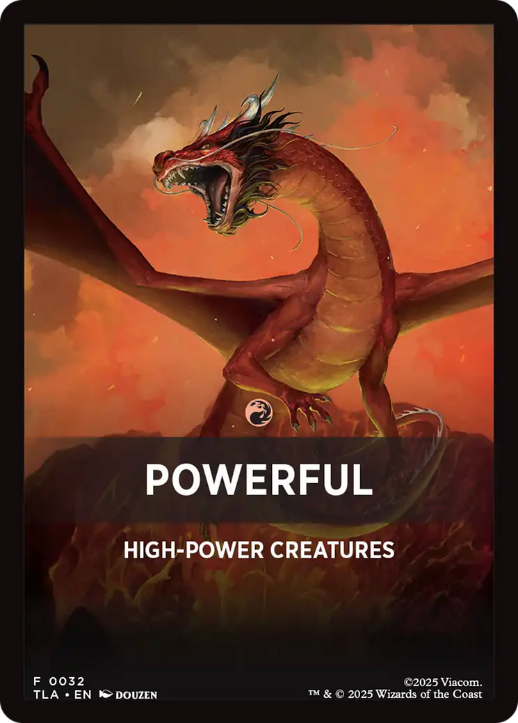 Powerful Theme Card [Avatar: The Last Airbender Tokens] | Card Citadel