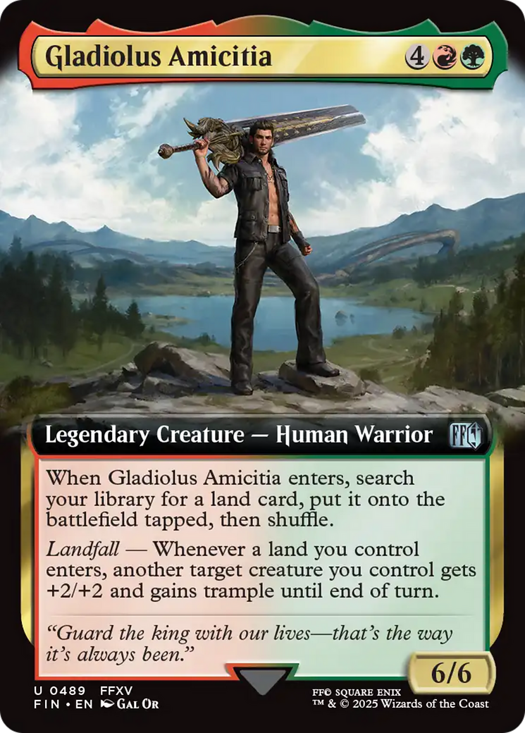 Gladiolus Amicitia (Extended Art) [FINAL FANTASY] | Card Citadel
