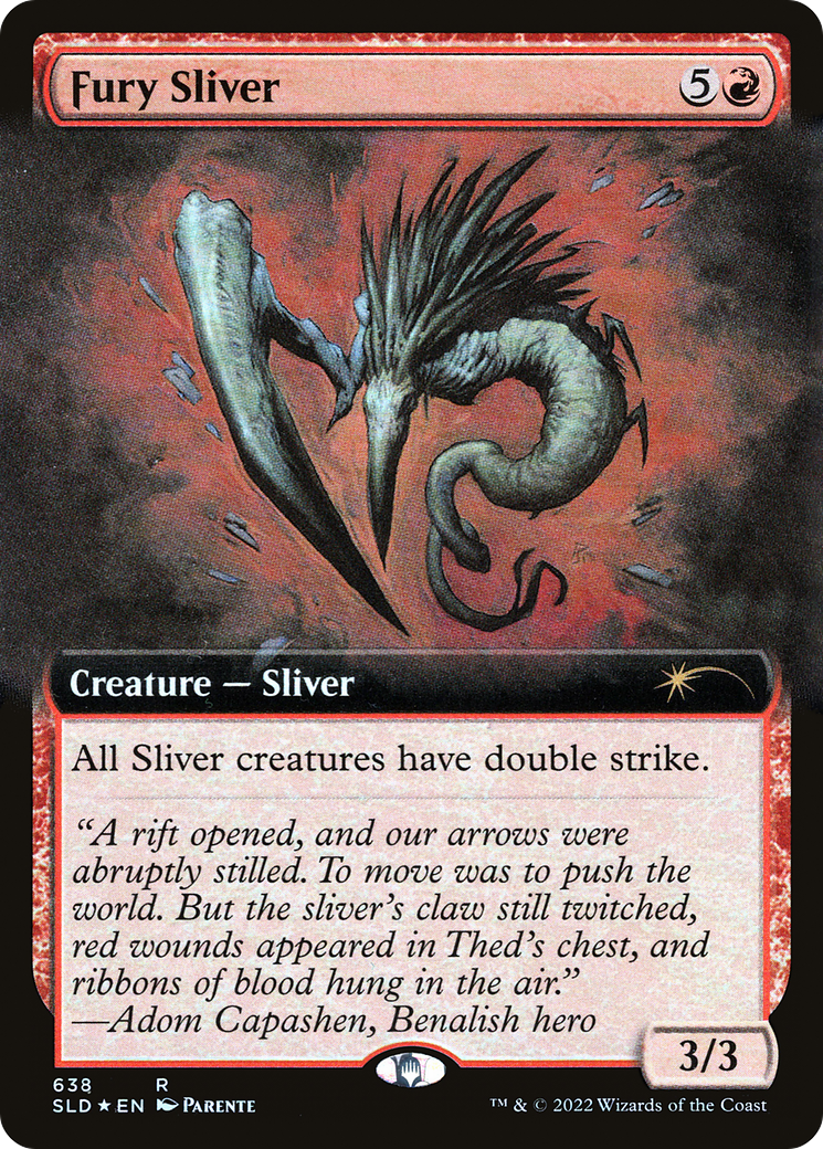 Fury Sliver (Extended Art) [Secret Lair Drop Promos] | Card Citadel