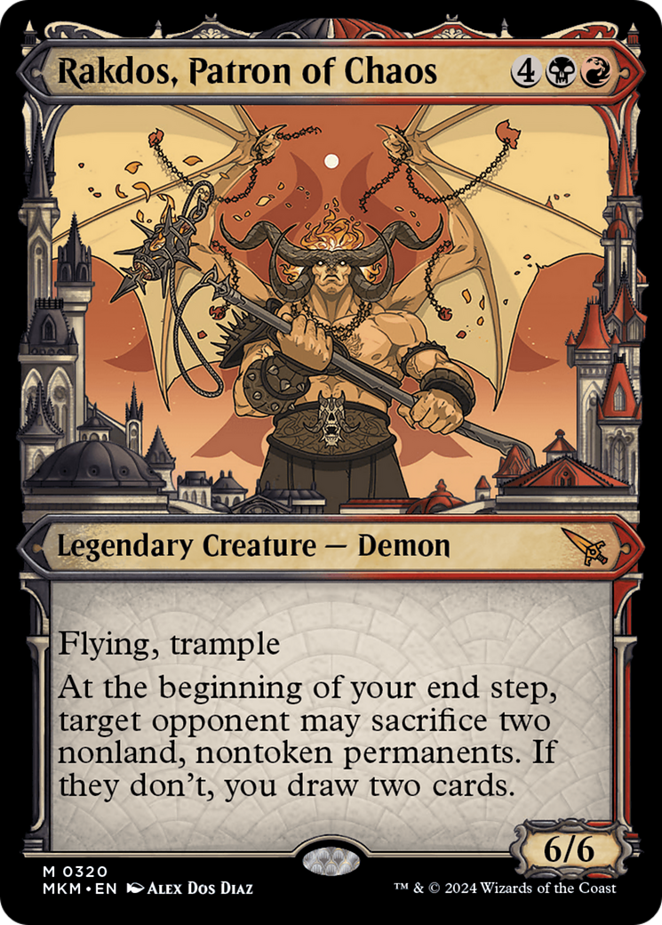 Rakdos, Patron of Chaos (Showcase) (0320) [Murders at Karlov Manor] | Card Citadel