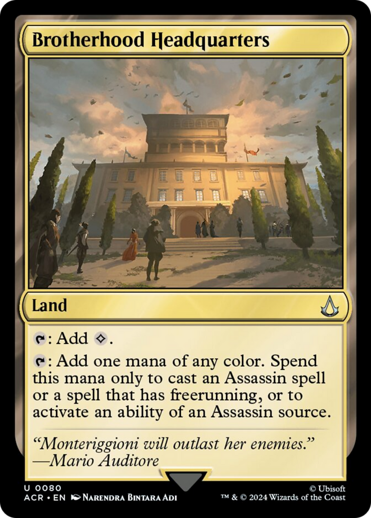 Brotherhood Headquarters [Assassin's Creed] | Card Citadel