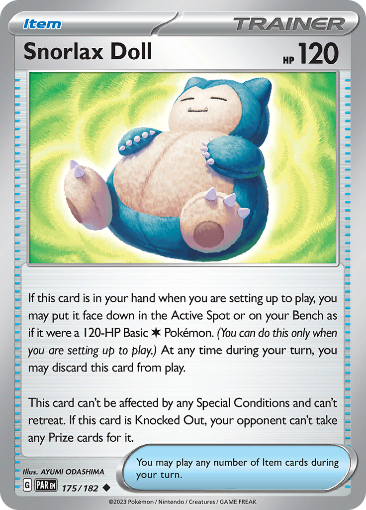 Snorlax Doll (175/182) [Scarlet & Violet: Paradox Rift] | Card Citadel