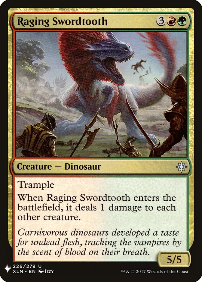 Raging Swordtooth [Mystery Booster] | Card Citadel