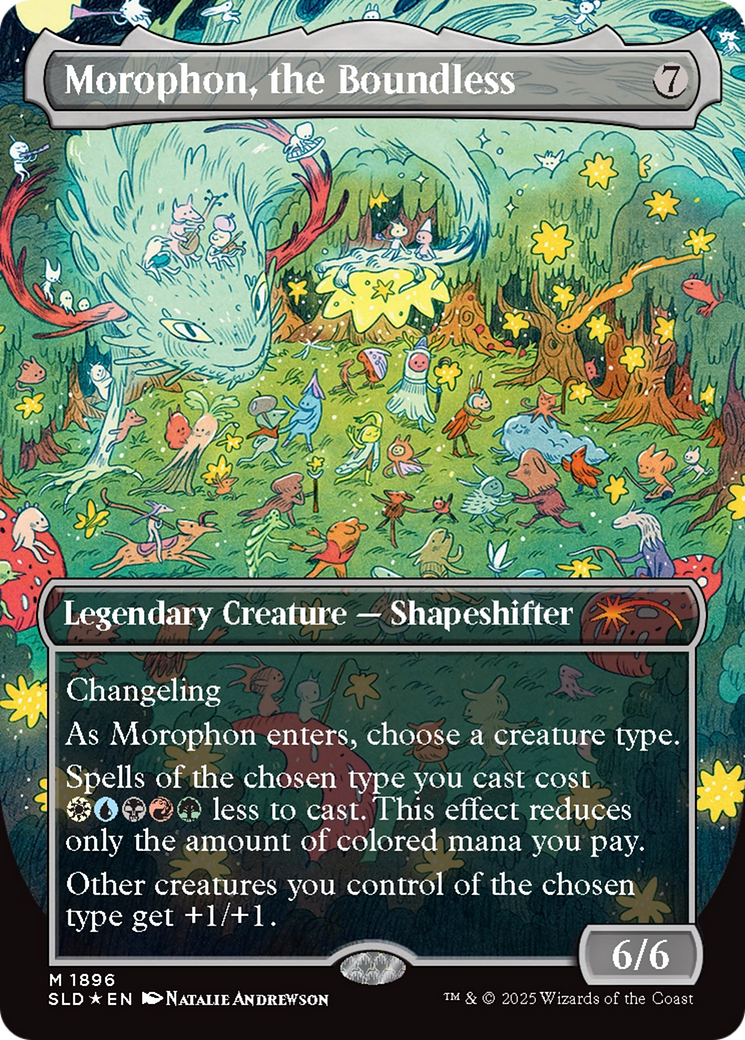 Morophon, the Boundless (Display Commander) - Thick Stock (Double Rainbow Foil) [Secret Lair Drop Series] | Card Citadel
