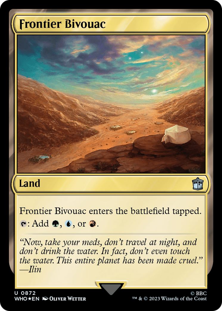 Frontier Bivouac (Surge Foil) [Doctor Who] | Card Citadel