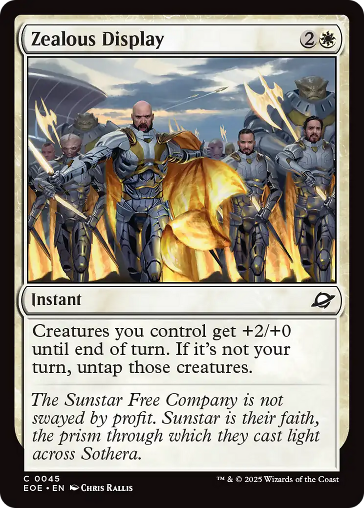 Zealous Display [Edge of Eternities] | Card Citadel