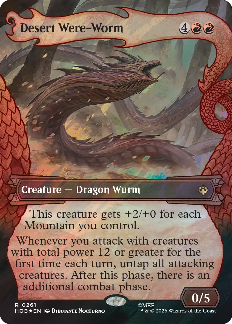 Desert Were-Worm (Showcase) (Surge Foil) [The Hobbit] | Card Citadel