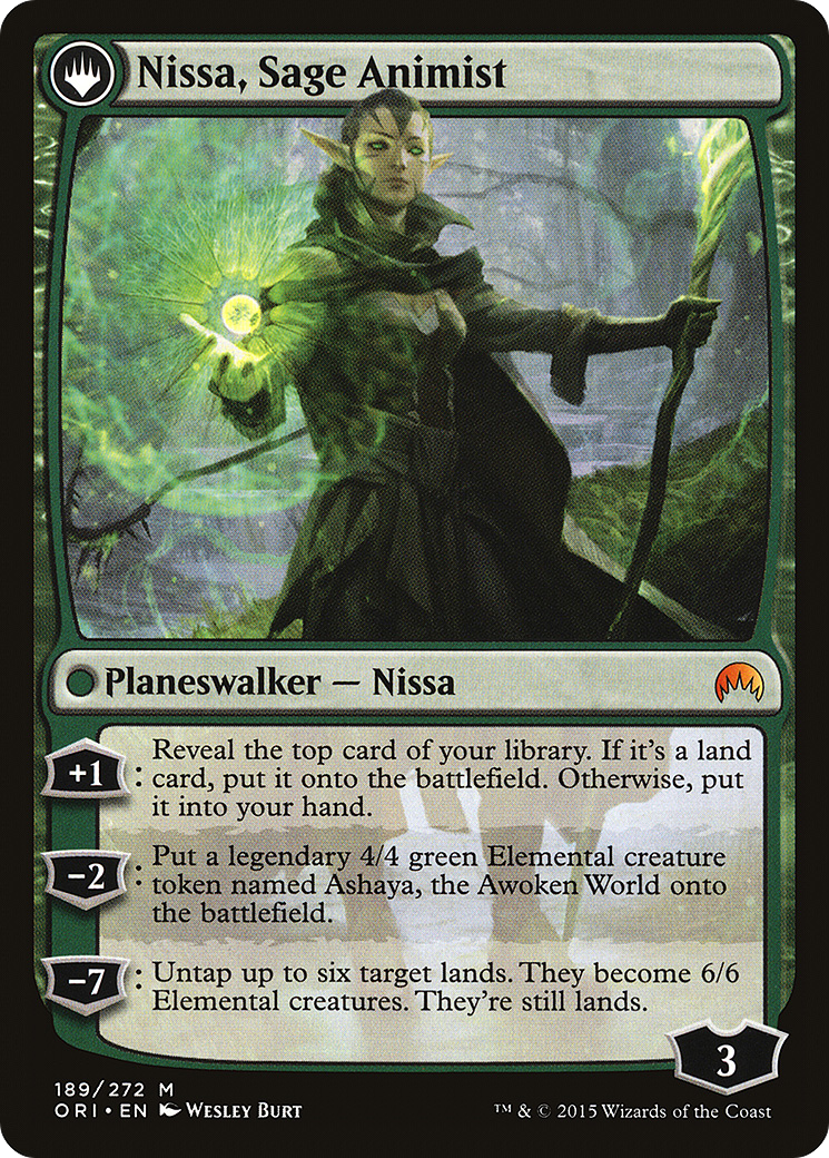 Nissa, Vastwood Seer // Nissa, Sage Animist [Secret Lair: From Cute to Brute] | Card Citadel