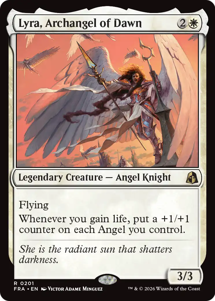 Lyra, Archangel of Dawn [Reality Fracture] | Card Citadel