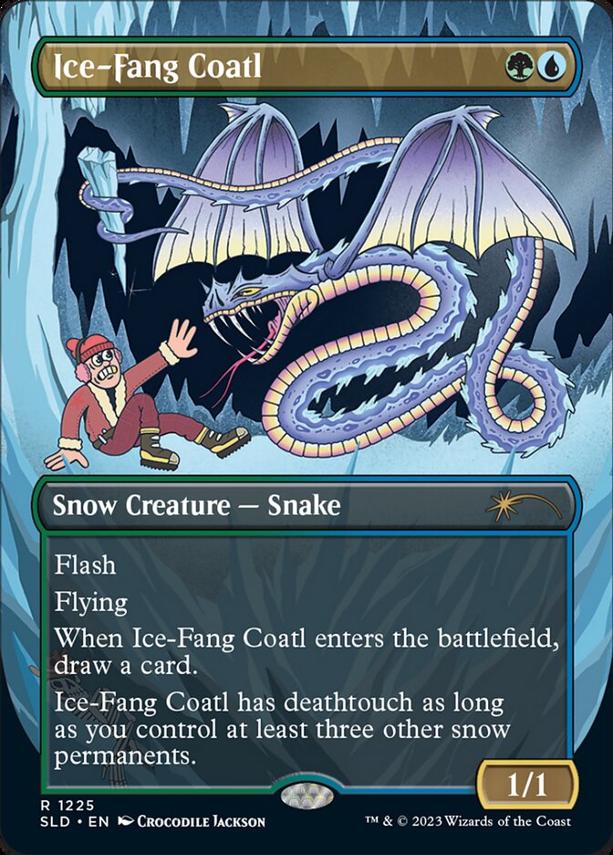 Ice-Fang Coatl (Borderless) [Secret Lair Drop Series] | Card Citadel