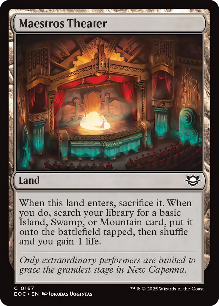 Maestros Theater [Edge of Eternities Commander] | Card Citadel