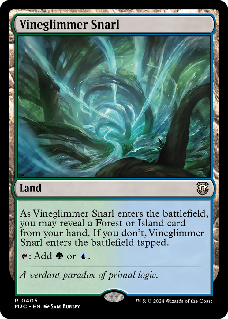 Vineglimmer Snarl (Ripple Foil) [Modern Horizons 3 Commander] | Card Citadel
