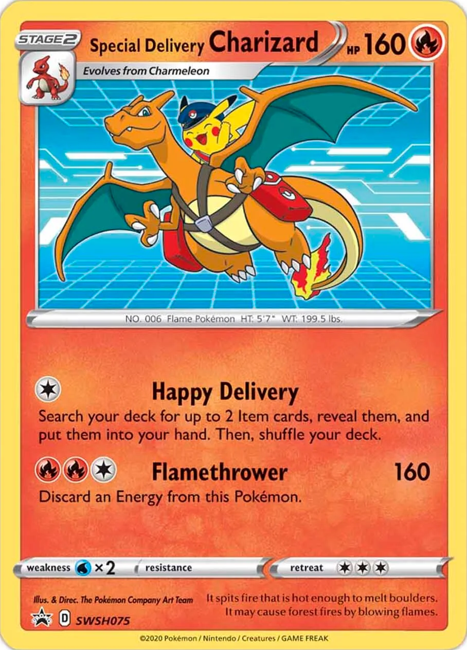 Special Delivery Charizard (SWSH075) [Sword & Shield: Black Star Promos] | Card Citadel