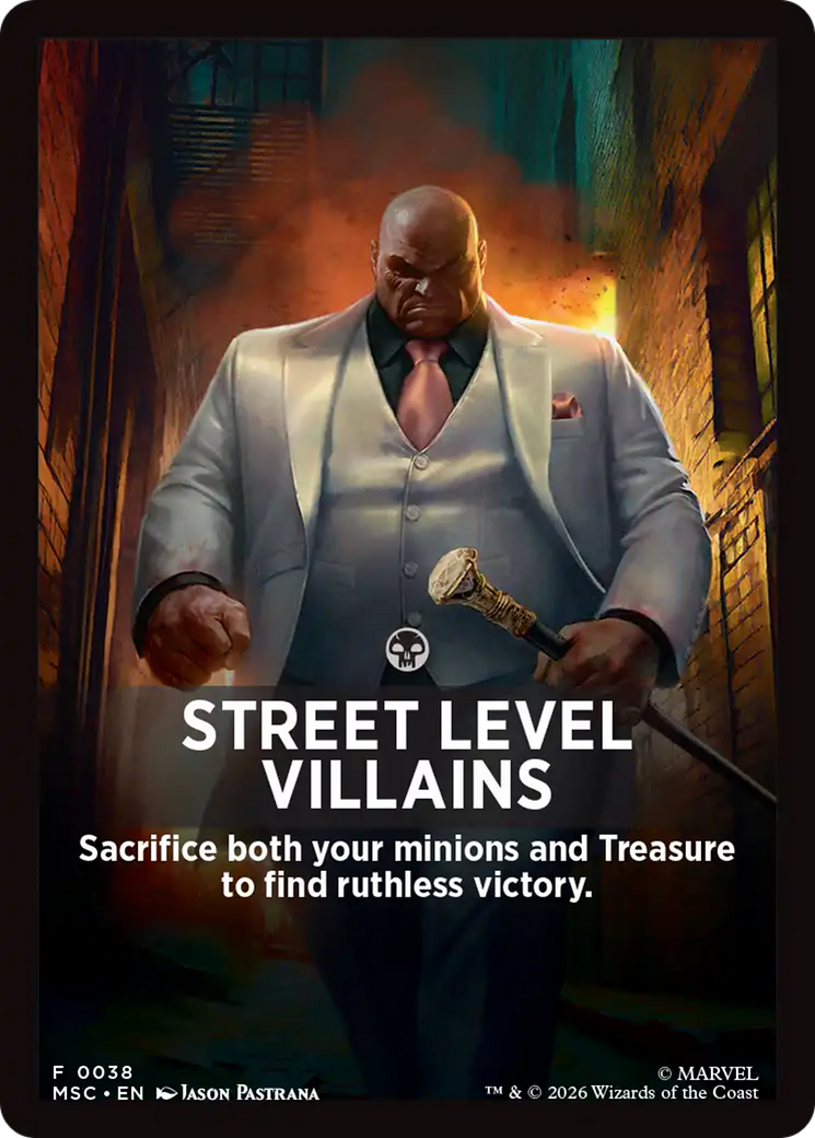 Street Level Villains Theme Card [Marvel Super Heroes Commander] | Card Citadel