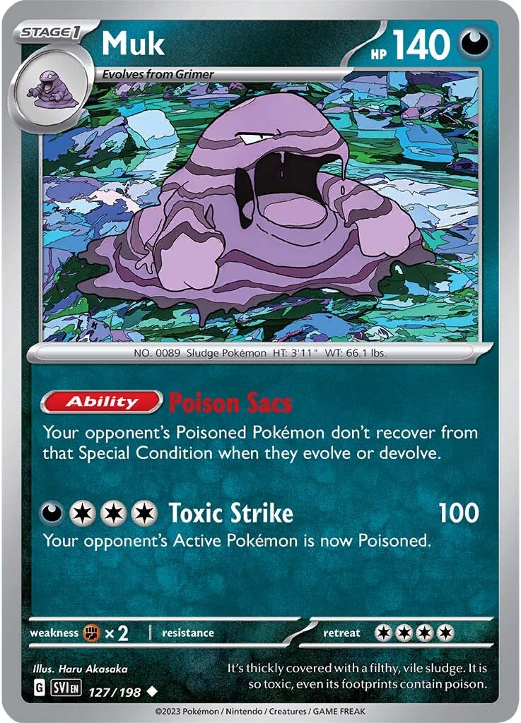 Muk (127/198) [Scarlet & Violet: Base Set] | Card Citadel