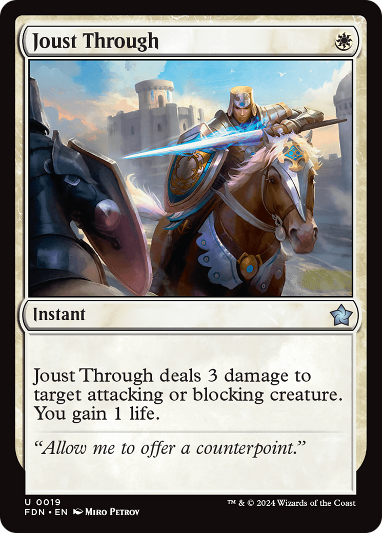 Joust Through [Foundations] | Card Citadel