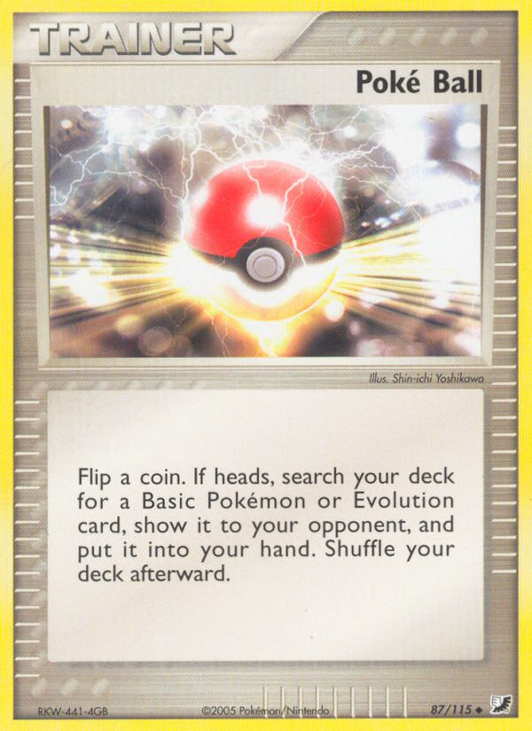 Poke Ball (87/115) [EX: Unseen Forces] | Card Citadel