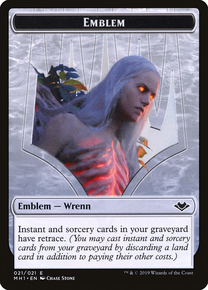 Goblin (010) // Wrenn and Six Emblem Double-Sided Token [Modern Horizons Tokens] | Card Citadel