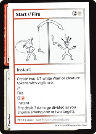 Start // Fire (2021 Edition) [Mystery Booster Playtest Cards] | Card Citadel