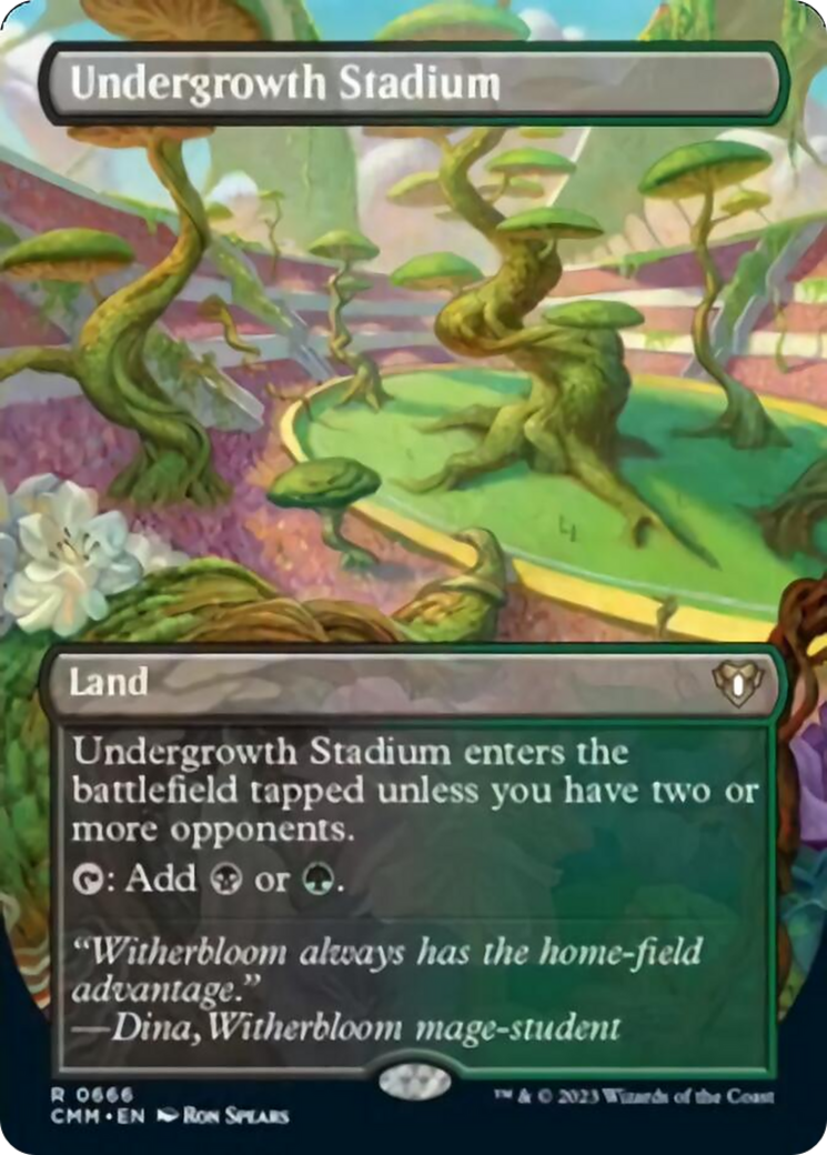 Undergrowth Stadium (Borderless Alternate Art) [Commander Masters] | Card Citadel