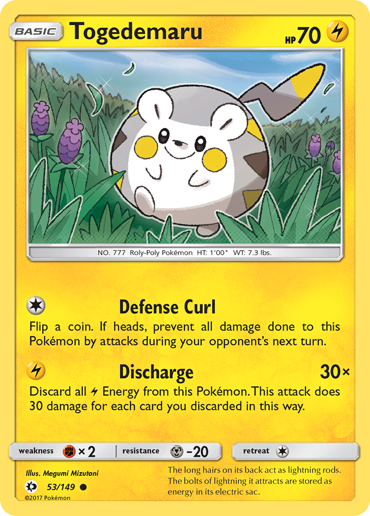 Togedemaru (53/149) [Sun & Moon: Base Set] | Card Citadel