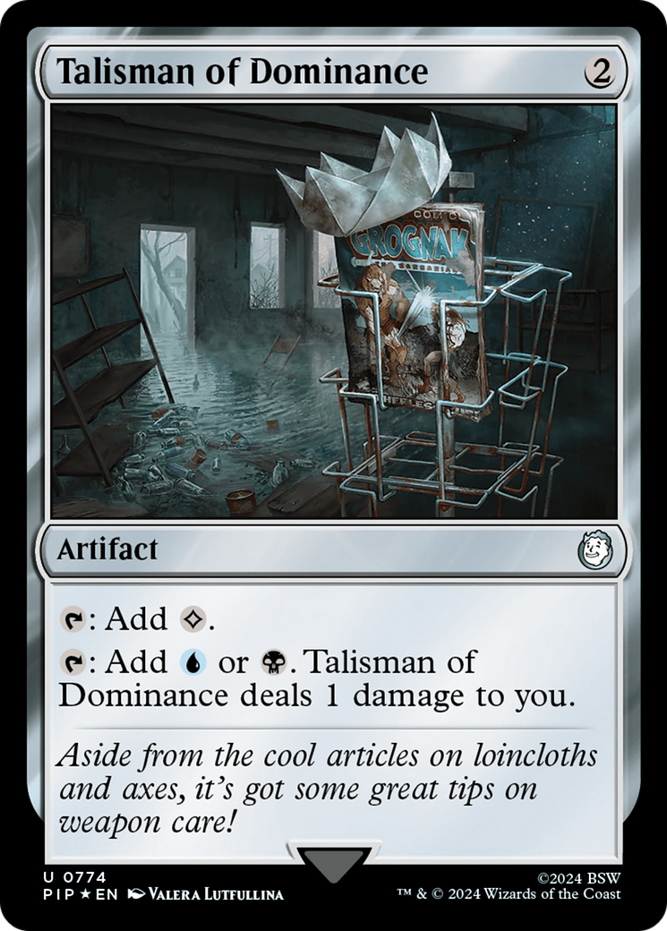 Talisman of Dominance (Surge Foil) [Fallout] | Card Citadel