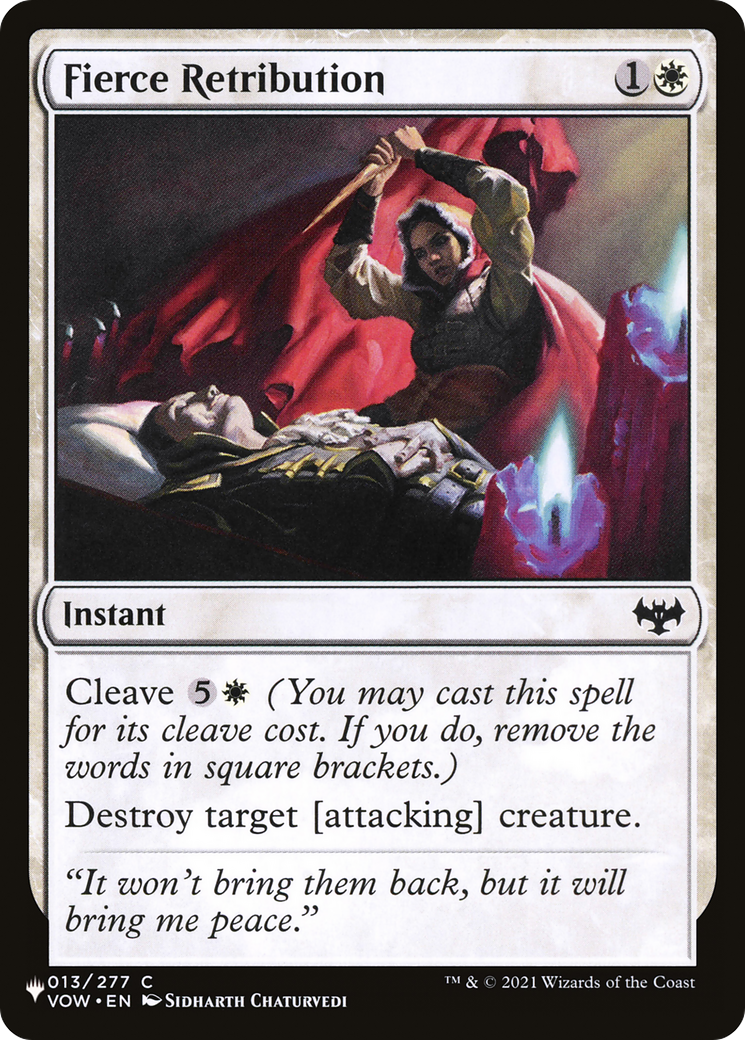 Fierce Retribution [The List] | Card Citadel