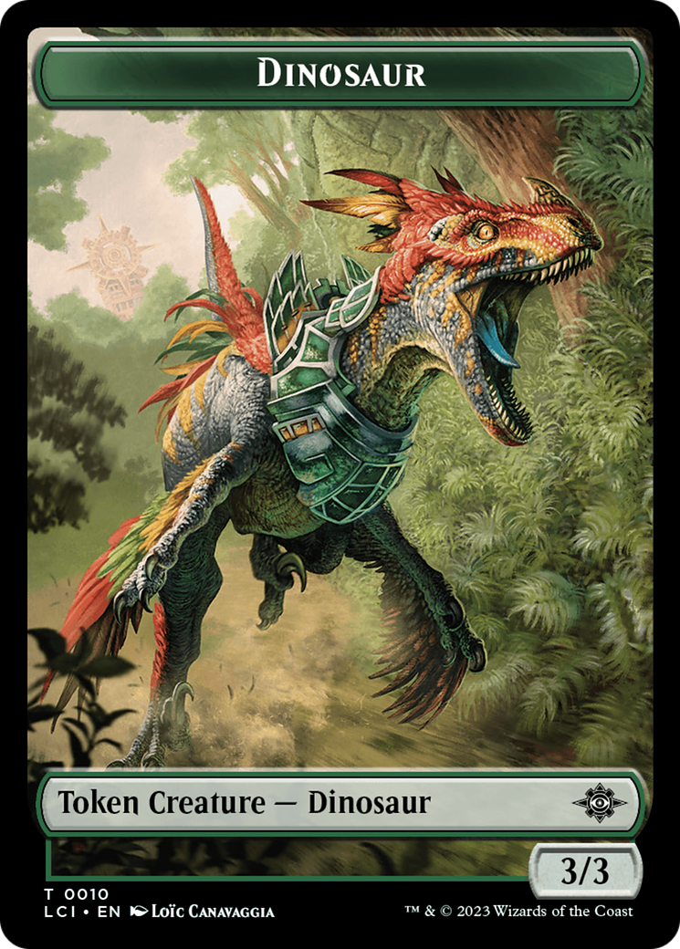 Dinosaur Token (0010) [The Lost Caverns of Ixalan Tokens] | Card Citadel