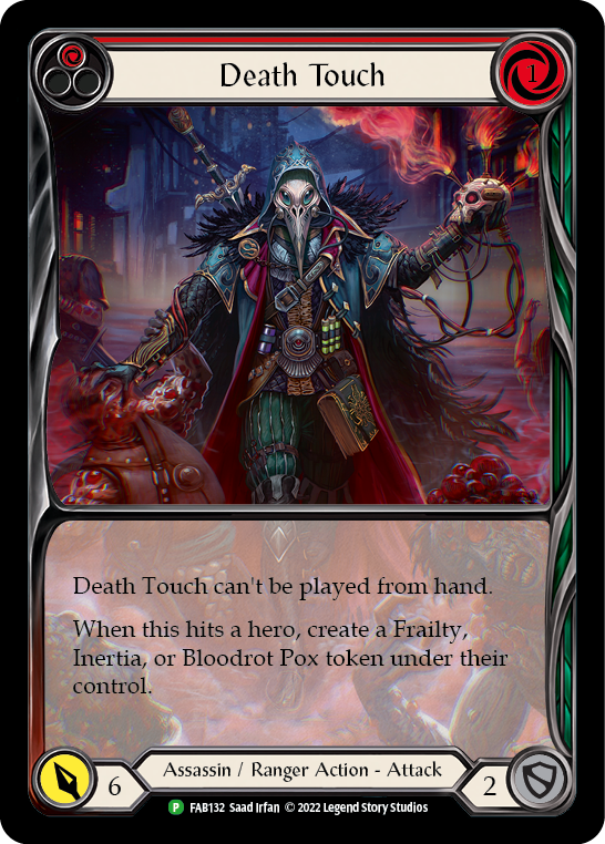 Death Touch (Red) [FAB132] (Promo)  Rainbow Foil | Card Citadel