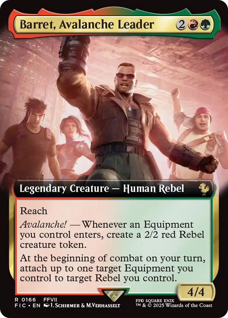 Barret, Avalanche Leader (Extended Art) [FINAL FANTASY Commander] | Card Citadel