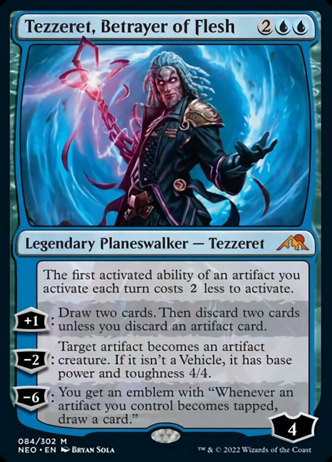 Tezzeret, Betrayer of Flesh [Kamigawa: Neon Dynasty] | Card Citadel