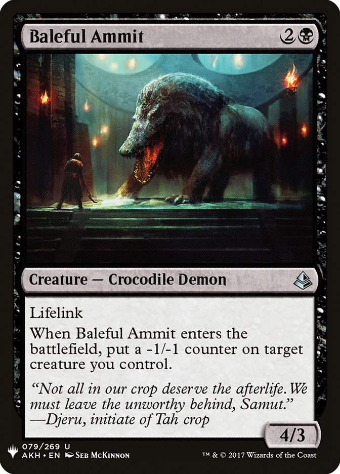 Baleful Ammit [Mystery Booster] | Card Citadel