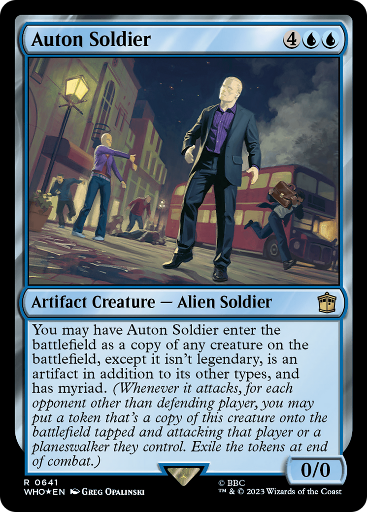 Auton Soldier (Surge Foil) [Doctor Who] | Card Citadel