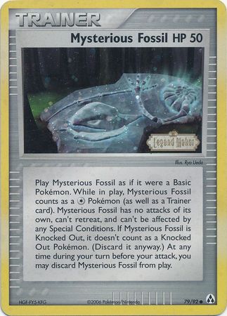 Mysterious Fossil (79/92) (Stamped) [EX: Legend Maker] | Card Citadel
