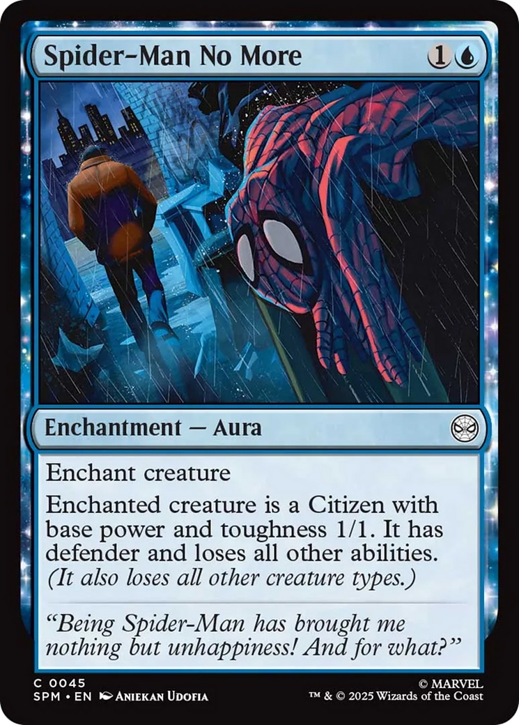 Spider-Man No More [Marvel's Spider-Man] | Card Citadel
