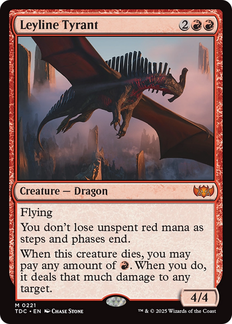 Leyline Tyrant [Tarkir: Dragonstorm Commander] | Card Citadel