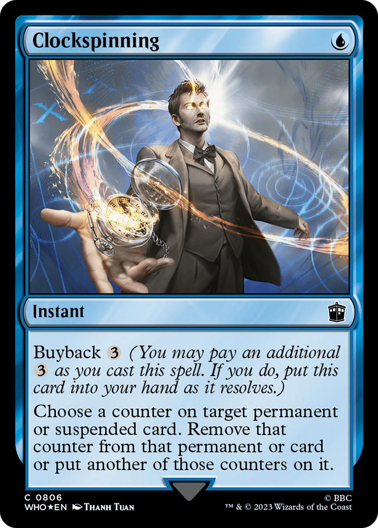 Clockspinning (Surge Foil) [Doctor Who] | Card Citadel