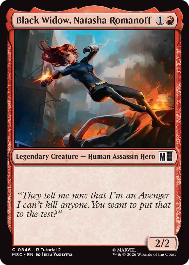 Black Widow, Natasha Romanoff (0846) [Marvel Super Heroes Commander] | Card Citadel