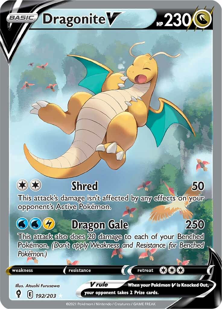 Dragonite V (192/203) [Sword & Shield: Evolving Skies] | Card Citadel